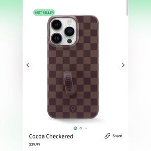 Loopy Case Brown Checkered Phone Cover- IPHONE 14 PRO MAX
